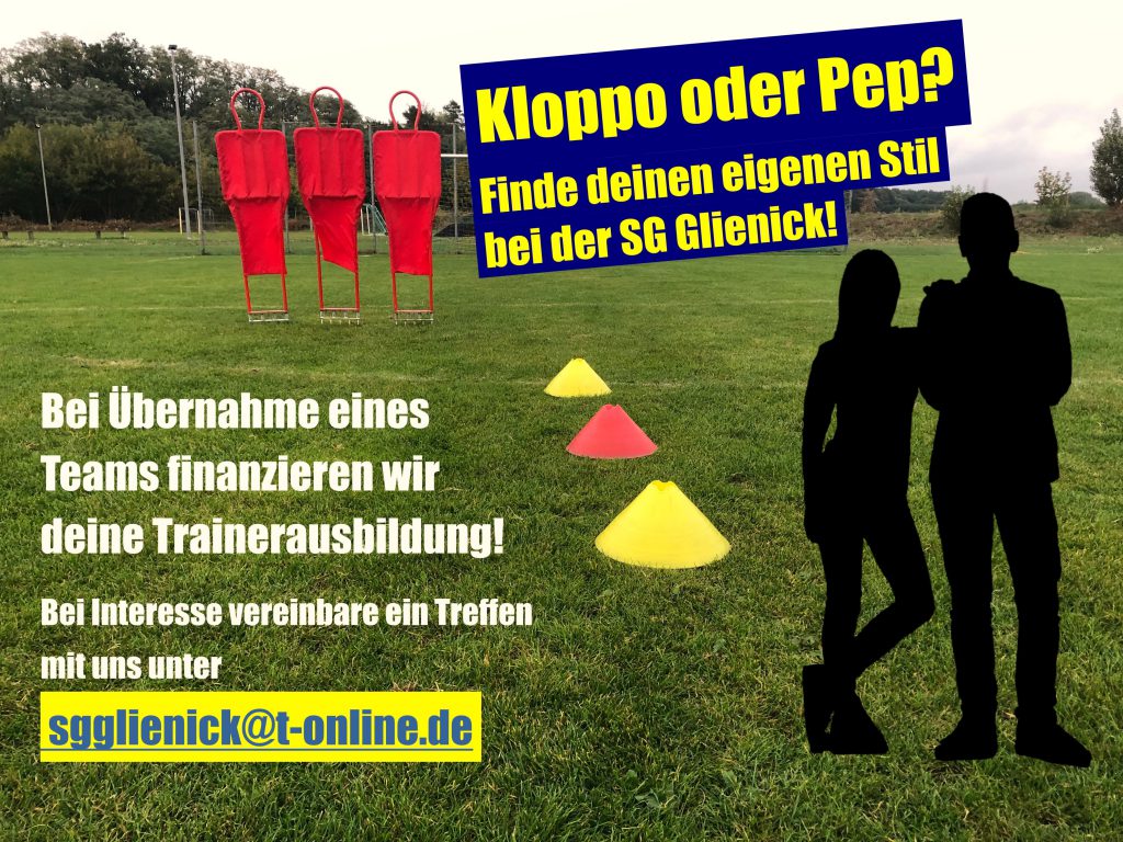 Trainer gesucht, Ausbildung geboten